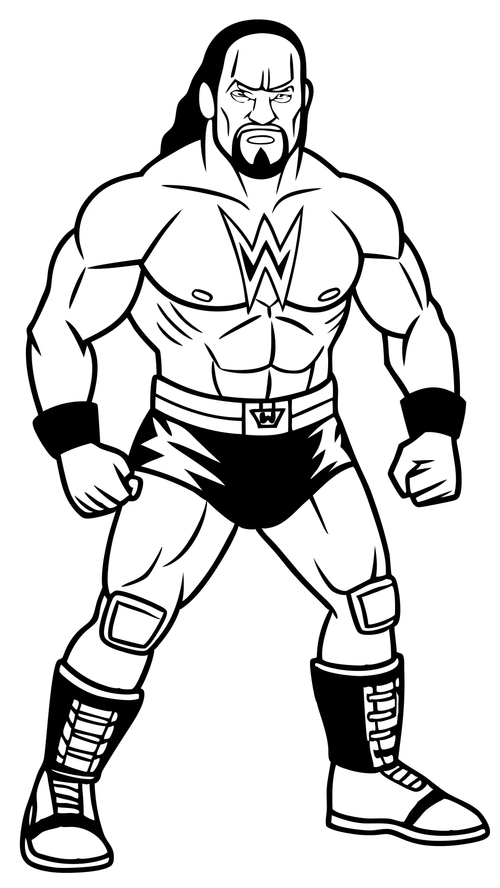 coloring pages of wwe